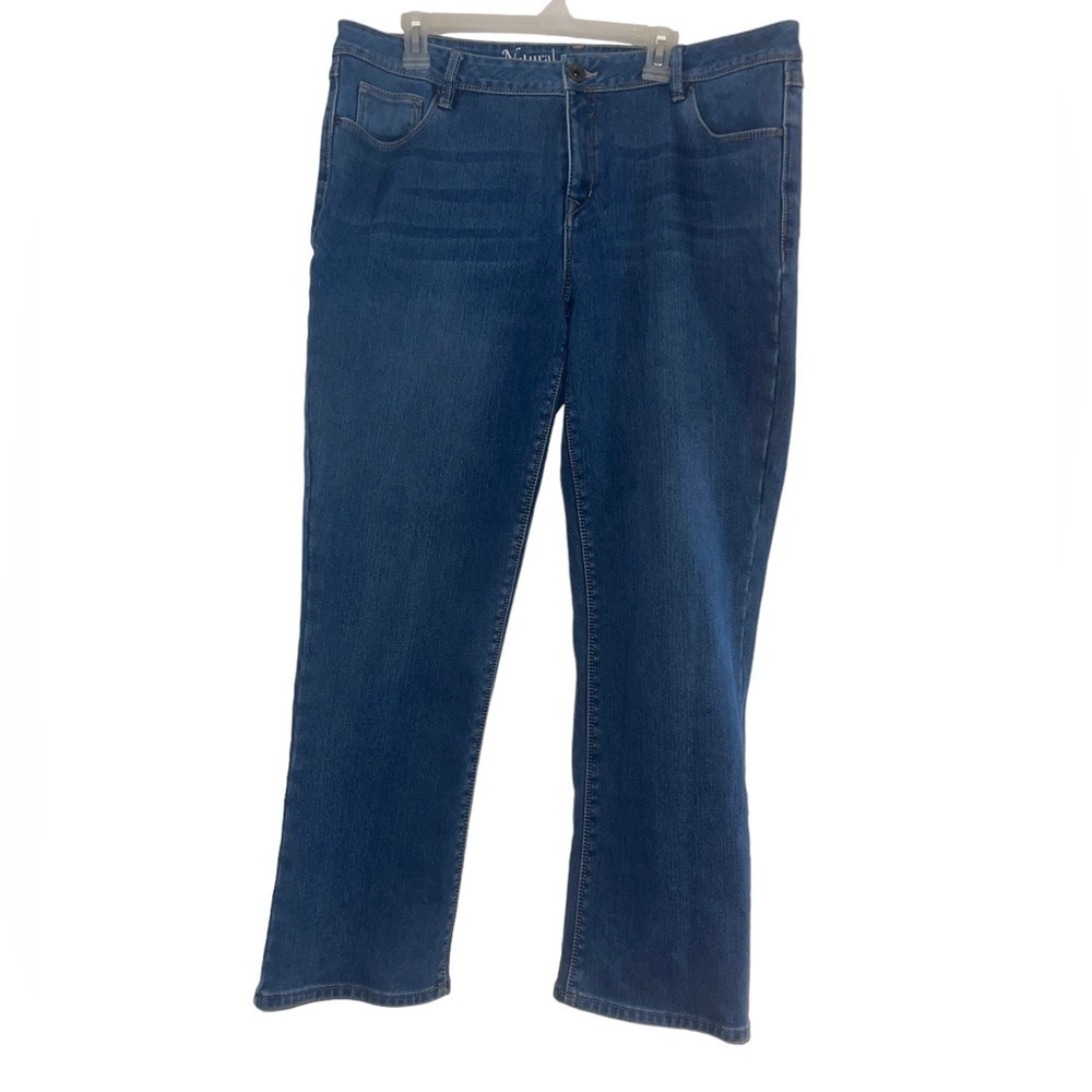 Natural Reflections flannel lined comfort stretch jeans. Size 18 EUC
